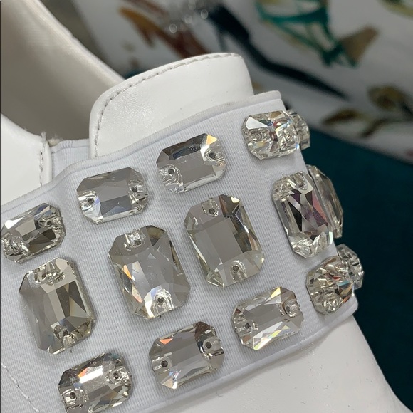 White jewel slip on sneaker - Picture 5 of 8